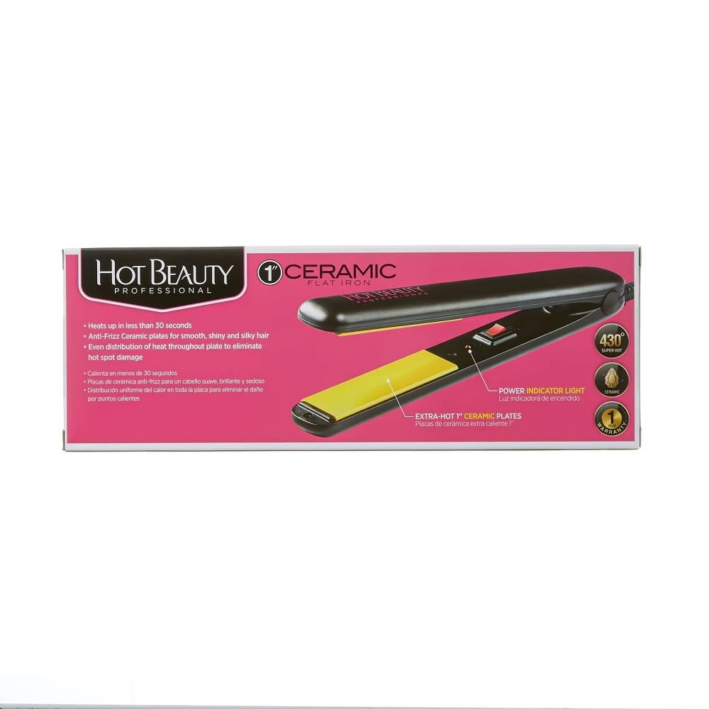 KISS Hot Beauty Professional 1" Ceramic Flat Iron 6 KISS Hot Beauty Professional 1" Ceramic Flat Iron - Image 4