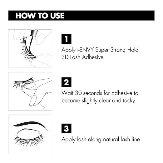I-Envy By KISS Super Strong Hold 3D Strip Lash Glue - 5g 10 I-Envy By KISS Super Strong Hold 3D Strip Lash Glue - 5g - Image 8