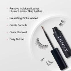 IENVY By KISS Precision Control Eyelash Remover - 5g -Beauty Exchanges ienvy by kiss precision control eyelash remover biotin infused gentle formula safe easy lash removal 5g 195202