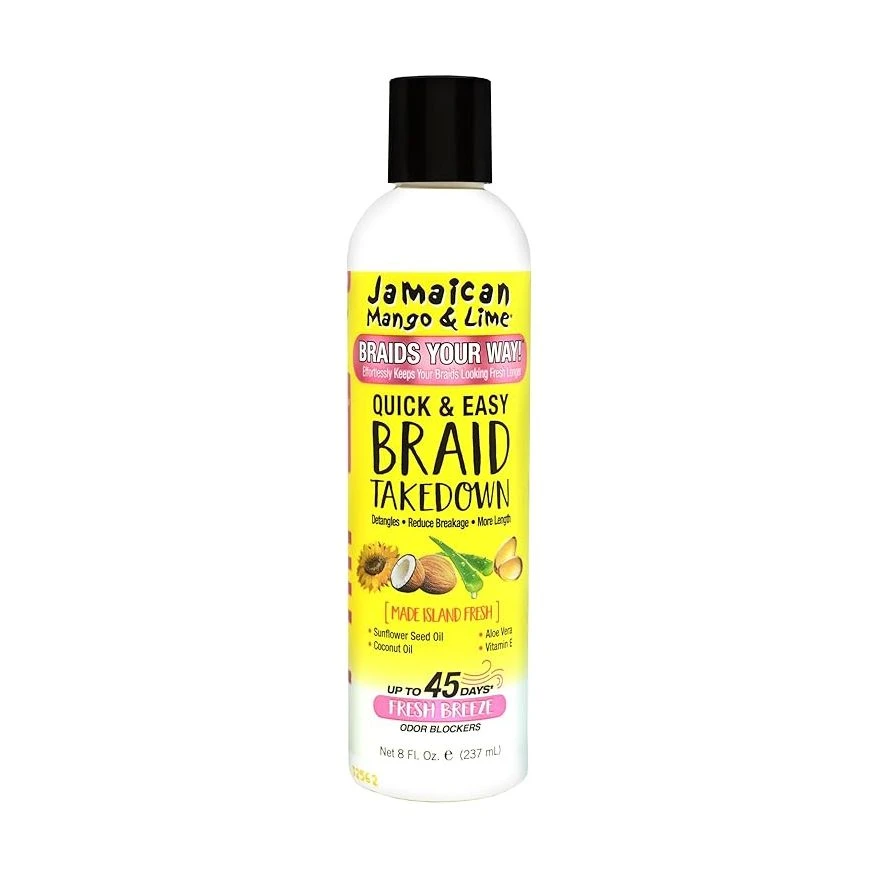 Jamaican Mango & Lime Braid Your Way Braid Takedown - Detangler 8oz 3 Jamaican Mango & Lime Braid Your Way Braid Takedown - Detangler 8oz