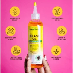 Jamaican Mango & Lime Love Your Locs Island Oil - 8oz -Beauty Exchanges jamaican mango lime love your locs soothes seals island oil moringa seed oil manuka honey jojoba oil sunflower oil strengthening 8 oz 126889