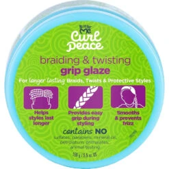 Just For Me Curl Peace Grip Glaze – 5.5 Oz 8 Just For Me Curl Peace Grip Glaze – 5.5 Oz -Beauty Exchanges just for me curl peace grip glaze nourishing styling cream for braiding twisting 55 oz 405226
