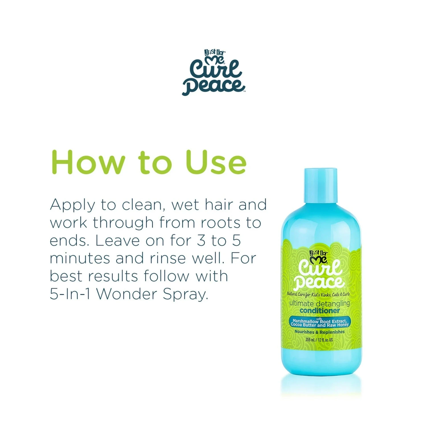 Just For Me Curl Peace Ultimate Detangling Conditioner – 12 oz 5 Just For Me Curl Peace Ultimate Detangling Conditioner – 12 oz - Image 3