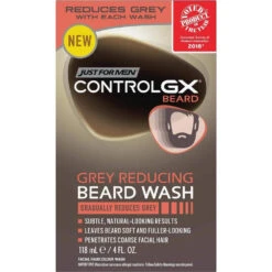 Just For Men Control GX Grey Reducing Beard Wash – 4 Fl Oz