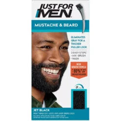 Just For Men Mustache & Beard Hair Color 10 Just For Men Mustache & Beard Hair Color -Beauty Exchanges just for men mustache beard hair color gray hair coverage with brush real black jet black 873793