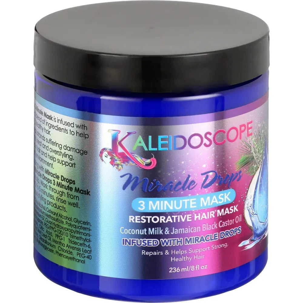Kaleidoscope Miracle Drops 3 Minute Hair Mask - Coconut Milk Castor Oil 8 Oz 4 Kaleidoscope Miracle Drops 3 Minute Hair Mask - Coconut Milk Castor Oil 8 Oz - Image 2