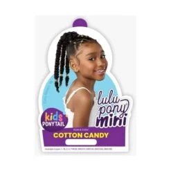 Sensationnel Lulu Pony Mini Synthetic Kids Ponytail - Cotton Candy -Beauty Exchanges lulu pony mini cotton candy 796804