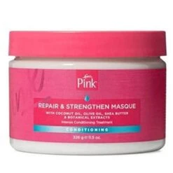 Luster’s Pink Hair Masques – Hydrate & Repair 11.5oz -Beauty Exchanges lusters pink hair masques hydrate repair 115oz 552477