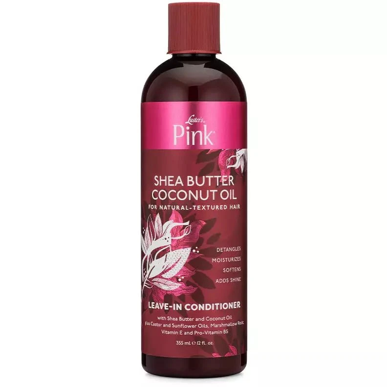 Luster's Pink Shea Butter Coconut Oil Leave-In Conditioner 12oz 3 Luster's Pink Shea Butter Coconut Oil Leave-In Conditioner 12oz