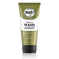 Magic Grooming 3-in-1 Wash – Cleanses Hair, Face & Beard In One Step 6.8 Oz