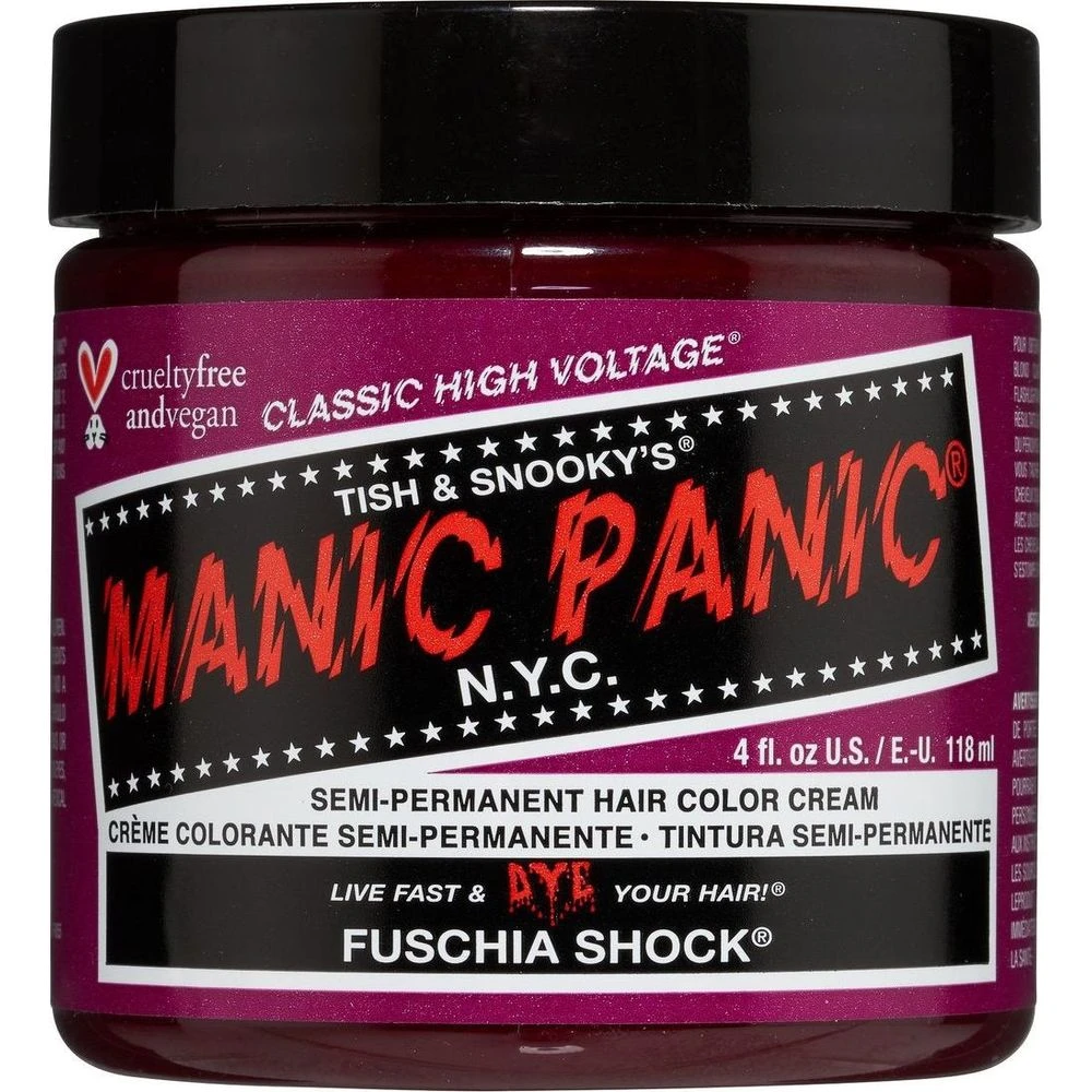 Manic Panic Creamtone Semi Permanent Hair Dye - Fuchsia Shock 4oz 3 Manic Panic Creamtone Semi Permanent Hair Dye - Fuchsia Shock 4oz