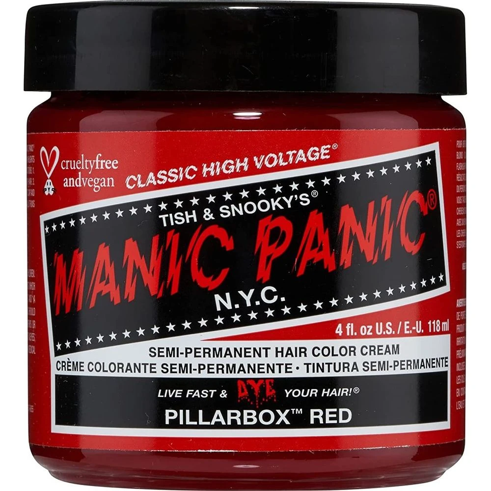 Manic Panic Creamtone Semi Permanent Hair Dye - Pillarbox Red 4oz 3 Manic Panic Creamtone Semi Permanent Hair Dye - Pillarbox Red 4oz