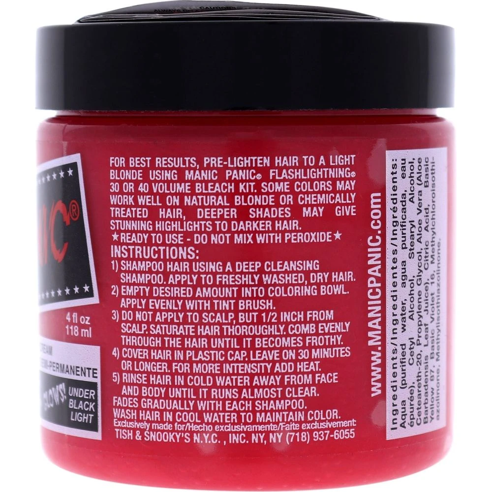 Manic Panic Creamtone Semi Permanent Hair Dye - Pretty Flamingo 4oz 4 Manic Panic Creamtone Semi Permanent Hair Dye - Pretty Flamingo 4oz - Image 2