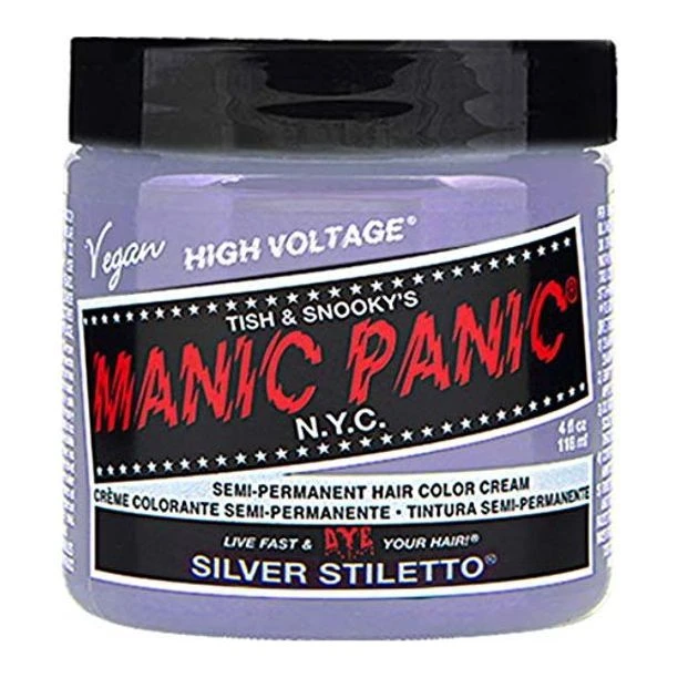 Manic Panic Creamtone Semi Permanent Hair Dye - Silver Stiletto 4oz 3 Manic Panic Creamtone Semi Permanent Hair Dye - Silver Stiletto 4oz