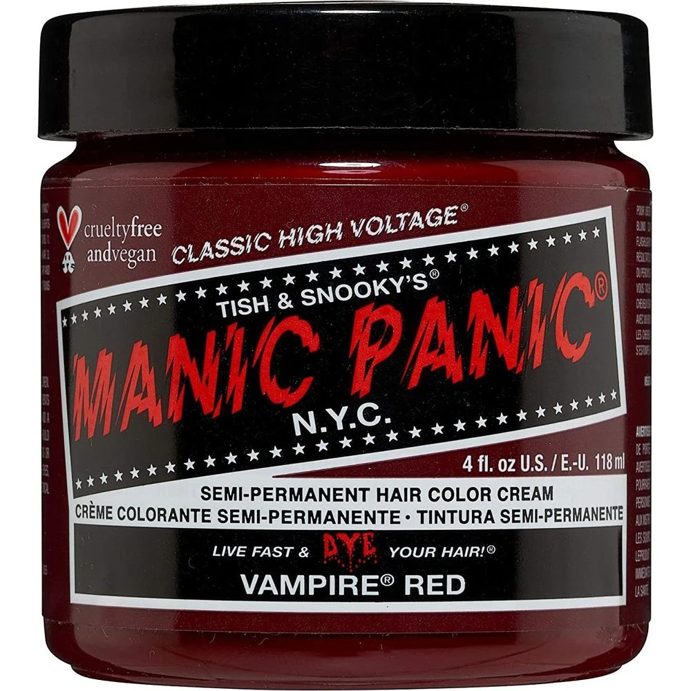 Manic Panic Creamtone Semi Permanent Hair Dye - Vampire Red 4oz 3 Manic Panic Creamtone Semi Permanent Hair Dye - Vampire Red 4oz