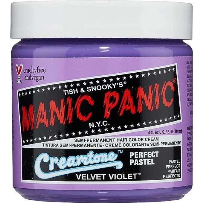 Manic Panic Creamtone Semi Permanent Hair Dye - Velvet Violet 4oz 3 Manic Panic Creamtone Semi Permanent Hair Dye - Velvet Violet 4oz