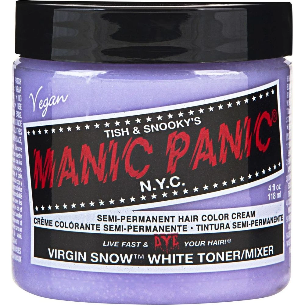 Manic Panic Creamtone Semi Permanent Hair Dye - Virgin Snow White Toner/Mixer 4oz 3 Manic Panic Creamtone Semi Permanent Hair Dye - Virgin Snow White Toner/Mixer 4oz