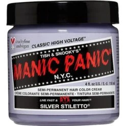 Manic Panic Silver Stiletto Hair Toner Semi Permanent Hair Dye 4oz