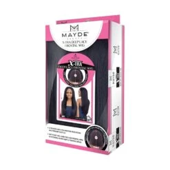 Mayde Beauty Synthetic 13x6 Lace Frontal Wig - X01 -Beauty Exchanges mayde beauty x tra deep lace frontal wig x01 sleek finish 13x6 lace heat safe classic shades 203362