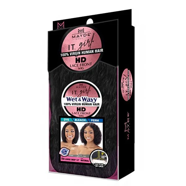 Mayde IT Girl HD Wet & Wavy Wig – Loose Deep 12" 5 Mayde IT Girl HD Wet & Wavy Wig – Loose Deep 12" - Image 3