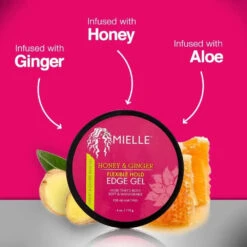 Mielle Honey & Ginger Flexible Hold Edge Gel 4oz 9 Mielle Honey & Ginger Flexible Hold Edge Gel 4oz -Beauty Exchanges mielle honey ginger flexible hold edge gel 4oz 820049