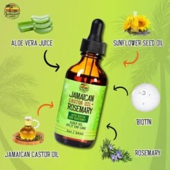 Mitchell Jamaican Castor Oil+ Rosemary Hair Oil 2oz -Beauty Exchanges mitchell brands jamaican amber jamaican castor oil rosemary hair oil 2oz60ml 255724
