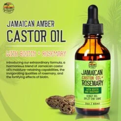 Mitchell Jamaican Castor Oil+ Rosemary Hair Oil 2oz -Beauty Exchanges mitchell brands jamaican amber jamaican castor oil rosemary hair oil 2oz60ml 276647