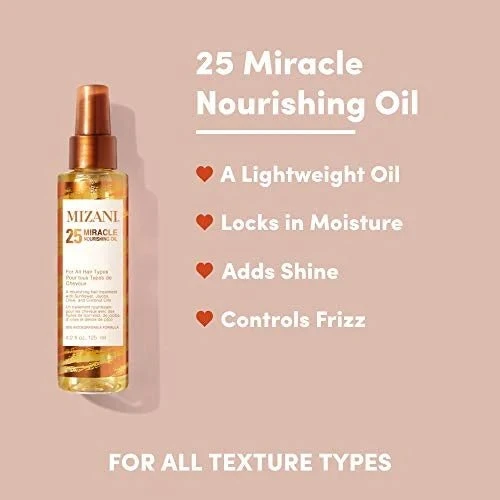 Mizani 25 Miracle Nourishing Hair Oil - Shine & Frizz Control 4.2oz 4 Mizani 25 Miracle Nourishing Hair Oil - Shine & Frizz Control 4.2oz - Image 2