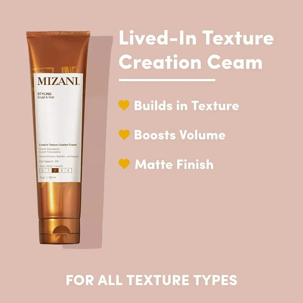 Mizani Styling Lived-In Texture Cream - Touchable Waves 5oz 4 Mizani Styling Lived-In Texture Cream - Touchable Waves 5oz - Image 2