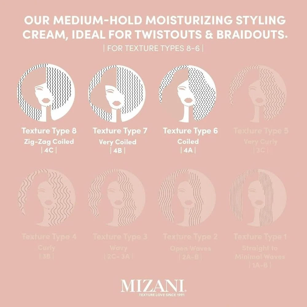 Mizani True Textures Curl Define Pudding - Moisturizing 8oz 6 Mizani True Textures Curl Define Pudding - Moisturizing 8oz - Image 4