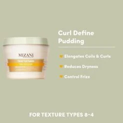 Mizani True Textures Curl Define Pudding - Moisturizing 8oz 10 Mizani True Textures Curl Define Pudding - Moisturizing 8oz -Beauty Exchanges mizani true textures curl define pudding defines curls prevents frizz moisturizing formula with coconut oil paraben free 8 oz 449024