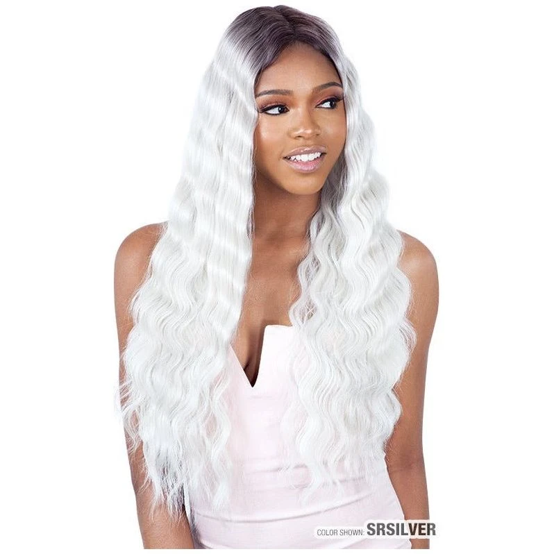 Model Model 5" Lace To Lace Synthetic Lace Front Wig - Triple Barrel Curl 020 11 Model Model 5" Lace To Lace Synthetic Lace Front Wig - Triple Barrel Curl 020 - Image 9