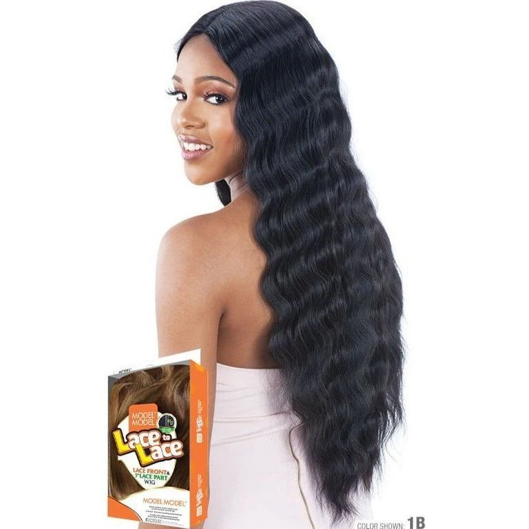 Model Model 5" Lace To Lace Synthetic Lace Front Wig - Triple Barrel Curl 020 4 Model Model 5" Lace To Lace Synthetic Lace Front Wig - Triple Barrel Curl 020 - Image 2