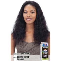 Model Model Nude Fresh Brazilian Human Hair Wet & Wavy Lace Front Wig - Loose Deep