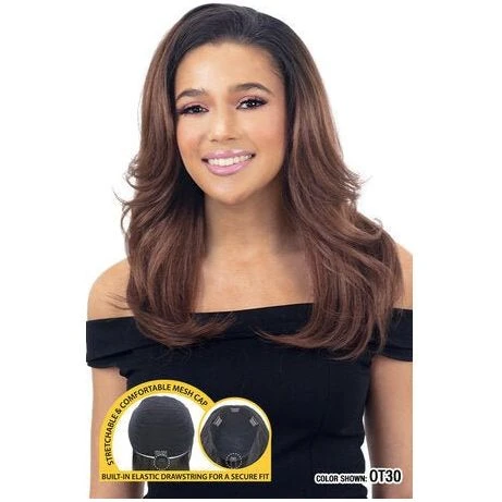 Model Model Switch Drawstring Full Cap Synthetic Half Wig - Gotcha 3 Model Model Switch Drawstring Full Cap Synthetic Half Wig - Gotcha