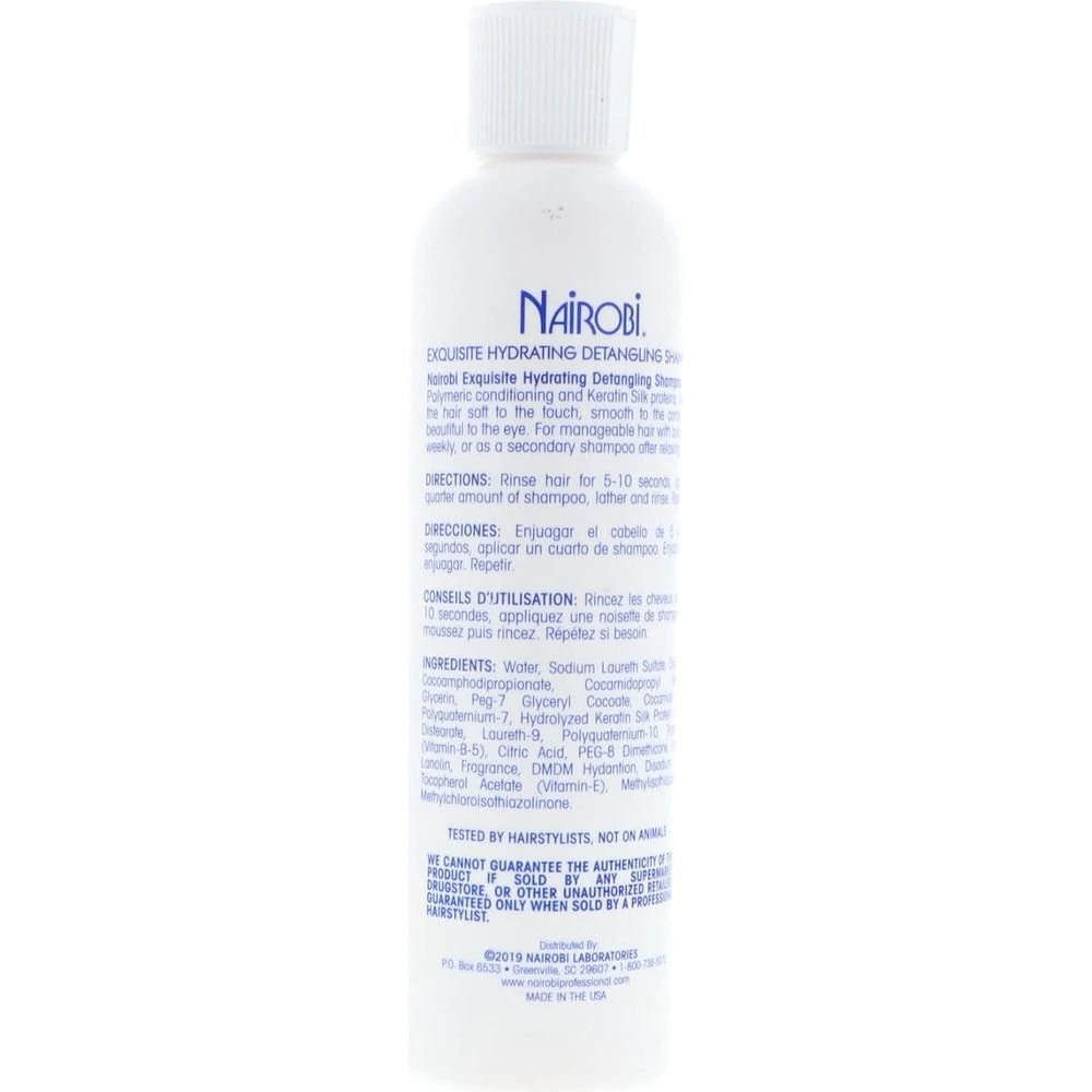 Nairobi Exquisite Hydrating Shampoo - Detangling 8oz 6 Nairobi Exquisite Hydrating Shampoo - Detangling 8oz - Image 4