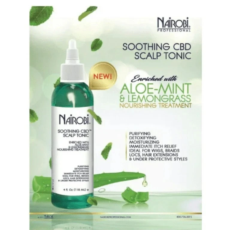 Nairobi Soothing CBD Scalp Tonic - Calming Relief 4oz 4 Nairobi Soothing CBD Scalp Tonic - Calming Relief 4oz - Image 2