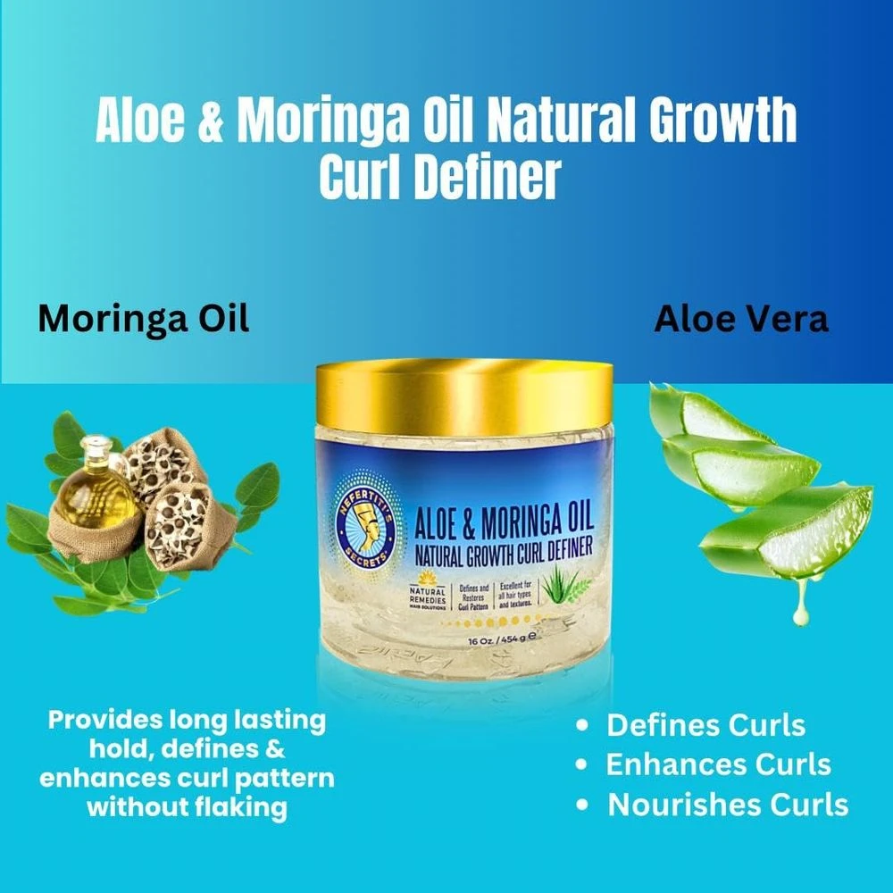 Nefertiti’s Secrets Natural Growth Curl Definer - 16 Oz 6 Nefertiti’s Secrets Natural Growth Curl Definer - 16 Oz - Image 5
