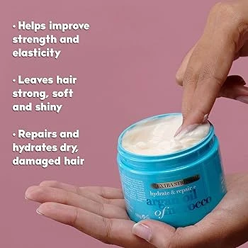 OGX Argan Oil Hair Mask – Hydrate & Repair 6 Oz 5 OGX Argan Oil Hair Mask – Hydrate & Repair 6 Oz - Image 3