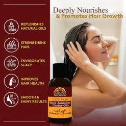 OKAY 100% Pure Castor Oil - Black Jamaican & Black Haitian Variants - 4oz -Beauty Exchanges okay 100 pure castor oil 2 variants black jamaican black haitian oil of palma christi 4oz 366484