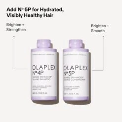 Olaplex No. 4P Blonde Enhancer Purple Toning Shampoo – 8.5 Fl Oz -Beauty Exchanges olaplex no 4p blonde enhancer purple toning shampoo tones repairs brightens blonde lightened grey hair 85 fl oz 803457