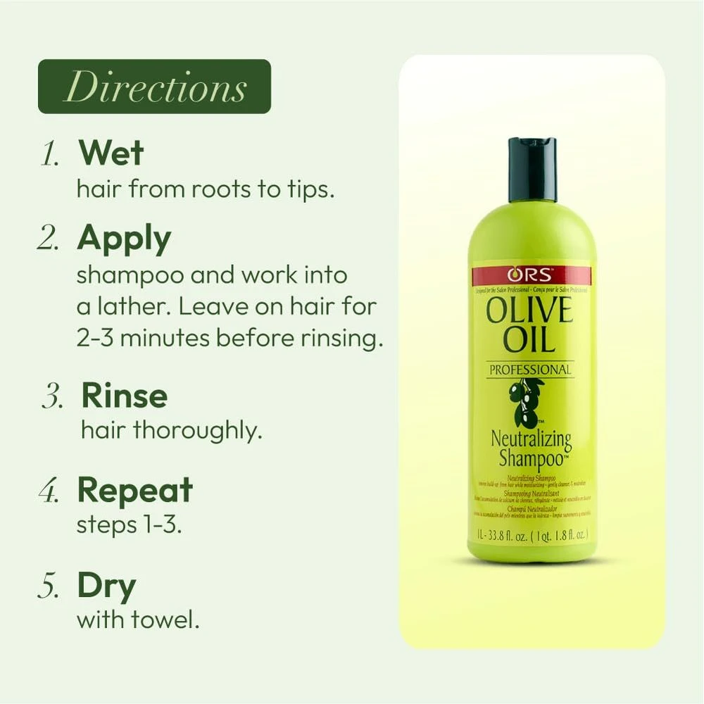 ORS Olive Oil Professional Neutralizing Shampoo - 33.8 Oz 6 ORS Olive Oil Professional Neutralizing Shampoo - 33.8 Oz - Image 4
