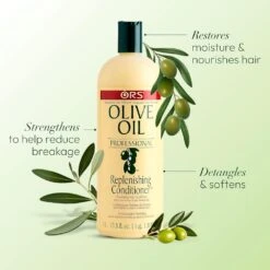 ORS Olive Oil Professional Replenishing Conditioner - 33.8 Oz -Beauty Exchanges ors olive oil professional replenishing conditioner restores moisture softens strengthens 338 oz 287179
