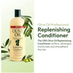 ORS Olive Oil Professional Replenishing Conditioner - 33.8 Oz -Beauty Exchanges ors olive oil professional replenishing conditioner restores moisture softens strengthens 338 oz 642482