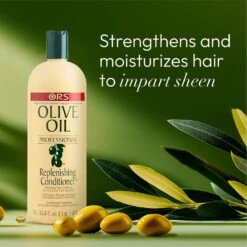 ORS Olive Oil Professional Replenishing Conditioner - 33.8 Oz -Beauty Exchanges ors olive oil professional replenishing conditioner restores moisture softens strengthens 338 oz 646574