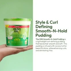 ORS Olive Oil Style And Curl Smooth-N-Hold Pudding - 13 Oz 16 ORS Olive Oil Style And Curl Smooth-N-Hold Pudding - 13 Oz -Beauty Exchanges ors olive oil style curl smooth n hold pudding alcohol free adds shine 130 oz 501849