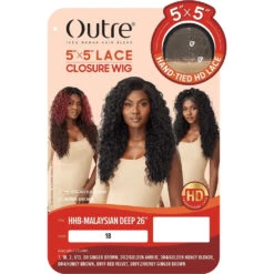 Outre 100% Human Hair Blend 5x5 HD Lace Closure Wig - Malaysian Deep 26" 13 Outre 100% Human Hair Blend 5x5 HD Lace Closure Wig - Malaysian Deep 26" -Beauty Exchanges outre 100 human hair blend 5x5 hd lace closure wig malaysian deep 26 524115