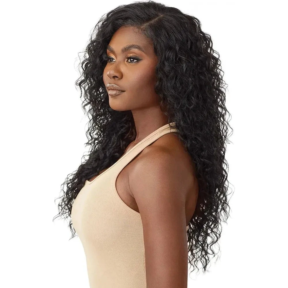 Outre 100% Human Hair Blend 5x5 HD Lace Closure Wig - Malaysian Deep 26" 6 Outre 100% Human Hair Blend 5x5 HD Lace Closure Wig - Malaysian Deep 26" - Image 4