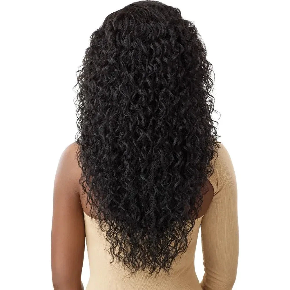 Outre 100% Human Hair Blend 5x5 HD Lace Closure Wig - Malaysian Deep 26" 7 Outre 100% Human Hair Blend 5x5 HD Lace Closure Wig - Malaysian Deep 26" - Image 5