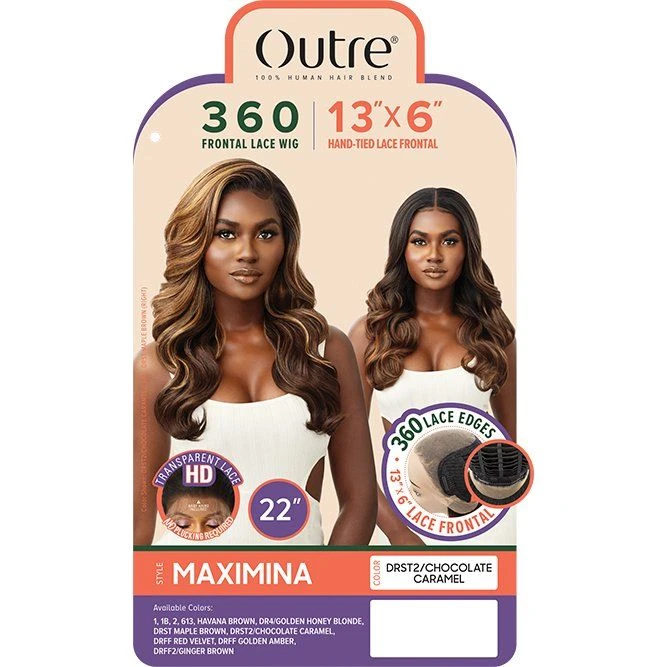 Outre 360 Frontal Human Blend Lace Front Wig 13x6 Lace Frontal - Maximina 8 Outre 360 Frontal Human Blend Lace Front Wig 13x6 Lace Frontal - Maximina - Image 6